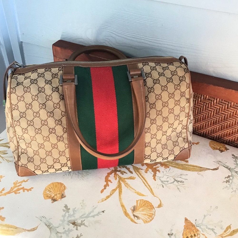 Gucci GG Canvas Boston/Weekender Bag - Picture 3 of 16